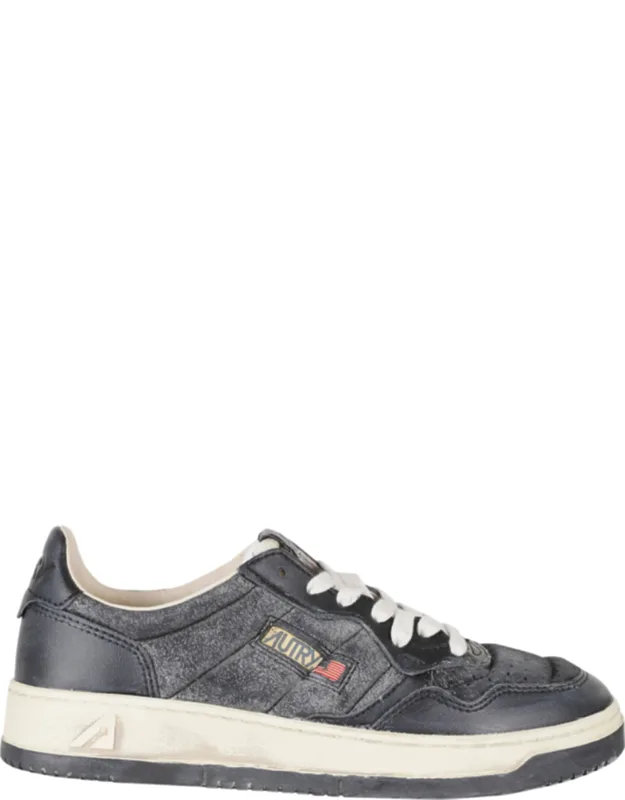 Vintage Low Leather Sneakers