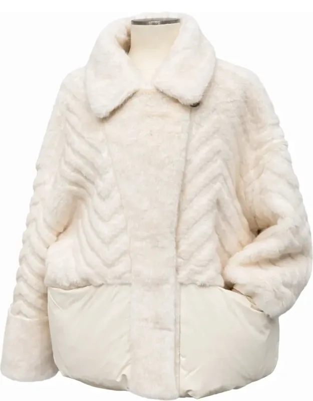 Eco-fur Down Fill Coat