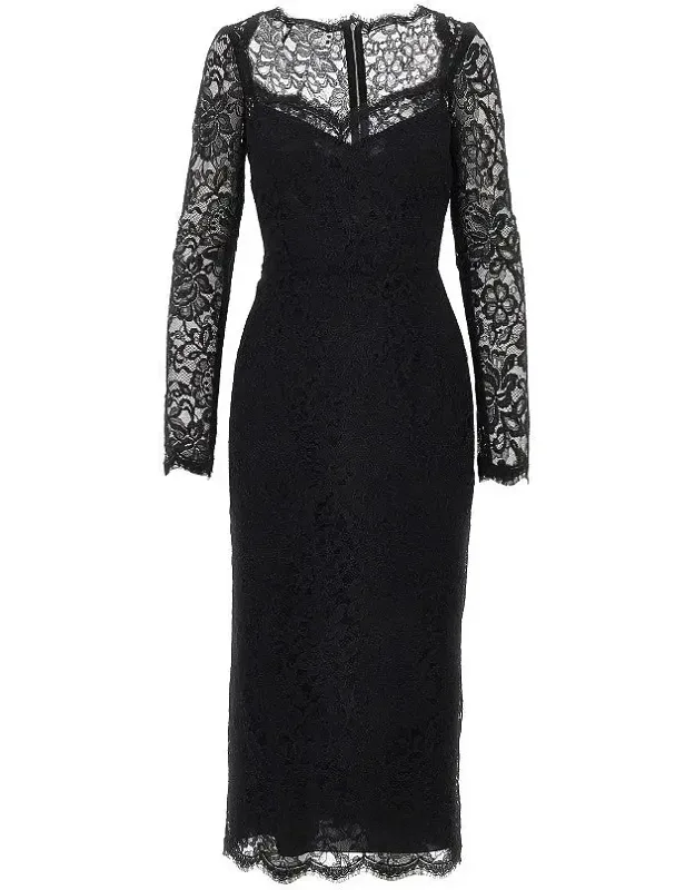Cordonetto Lace Midi Dress