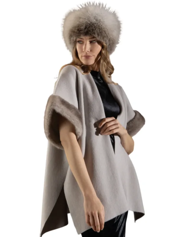 Shadow Fox Light And Rex Rabbit Fur Hat