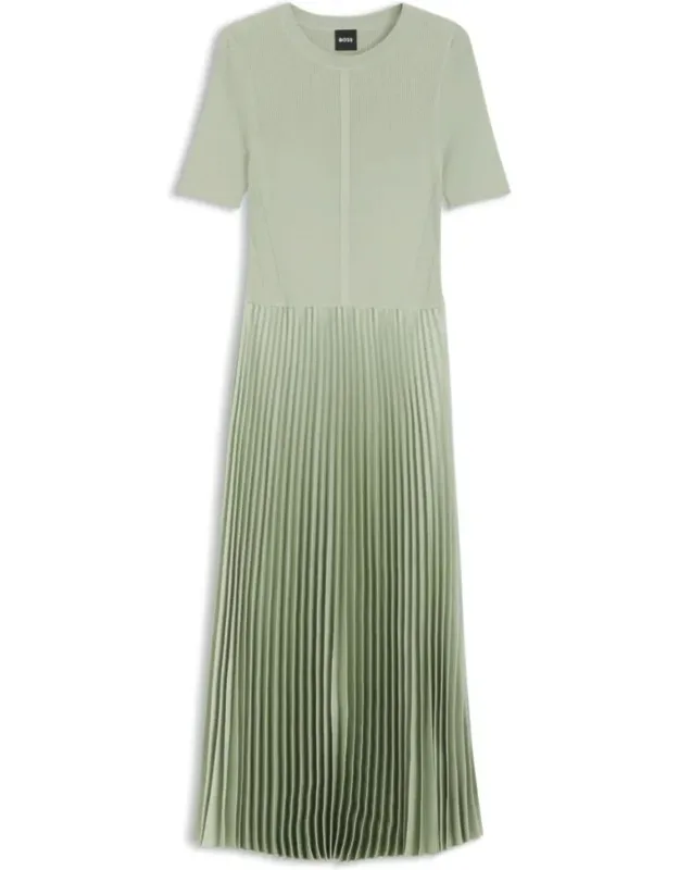 Mixed-material Dress