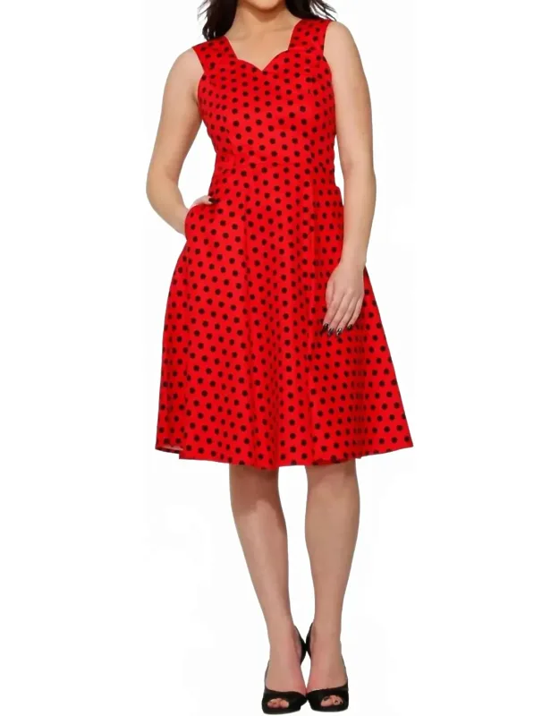 Polka Dot Sleeveless Dress