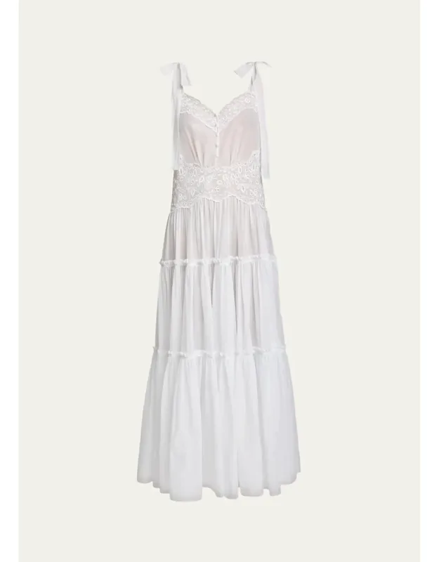 Eyelet Maxi Dress