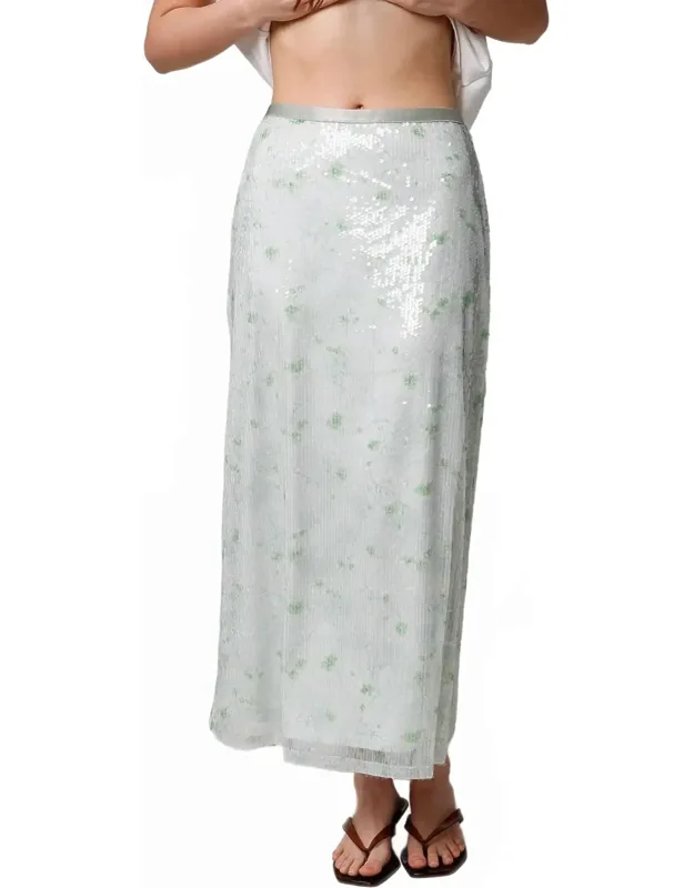 Garden Sequin Midi Skirt