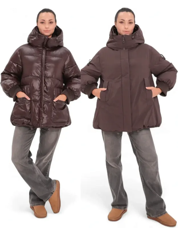 Reversible Insulated Bio-down Winter Coat