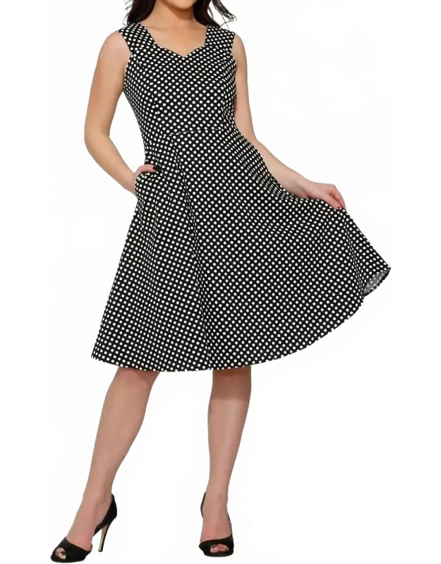 Polka Dot Swing Dress