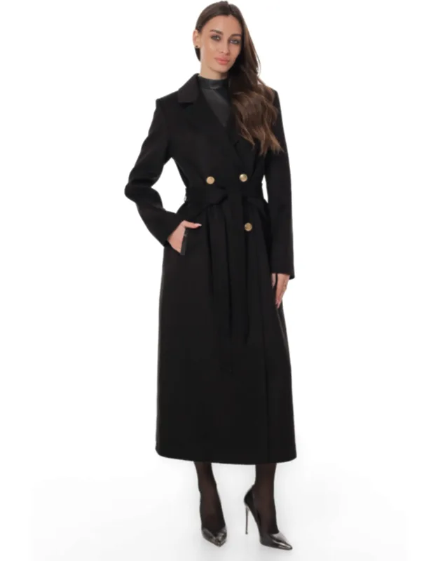 Tailored Cashmere Wool Coat