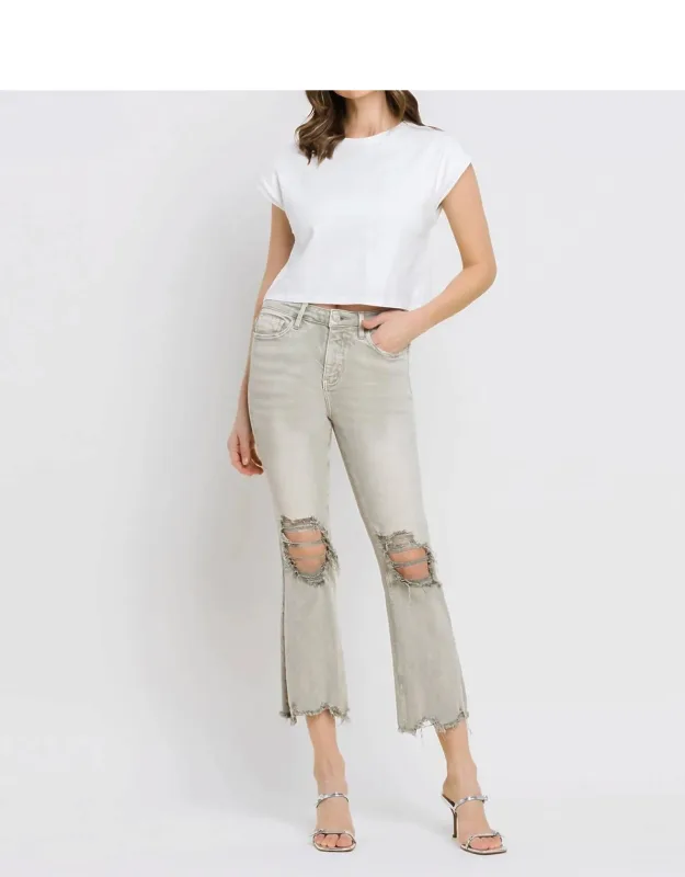 Jaya Vintage Crop Flare Jeans