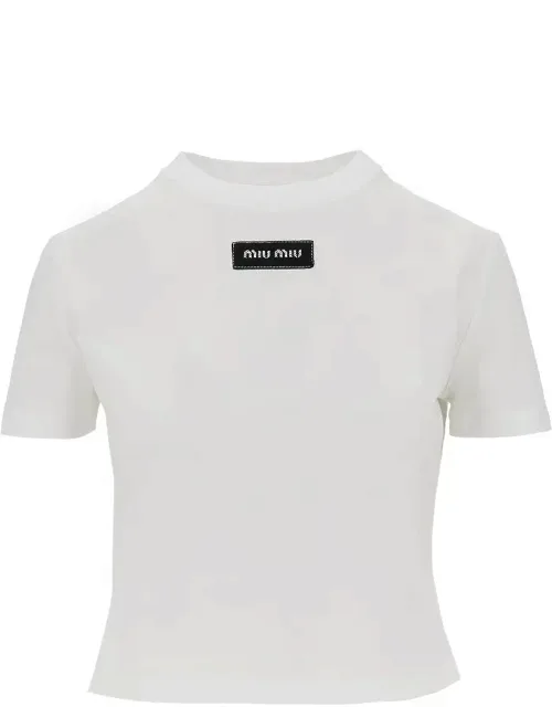 Logo Patch Cropped T-shirt