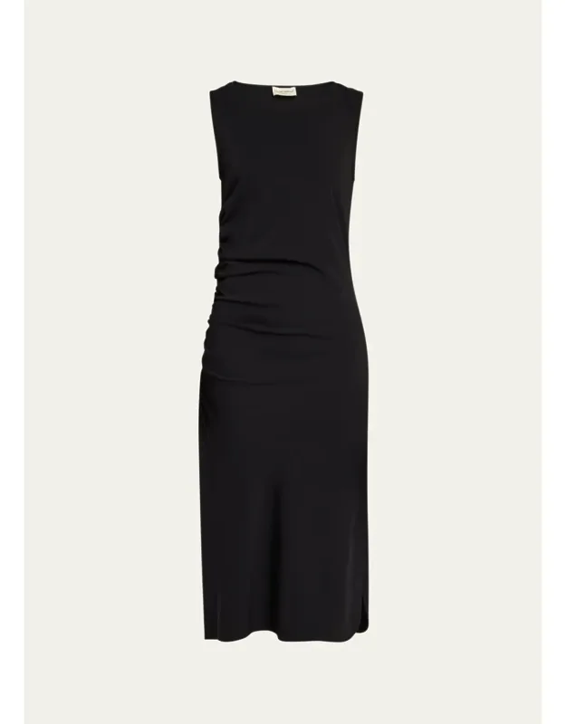 Stretch Viscose Midi Dress