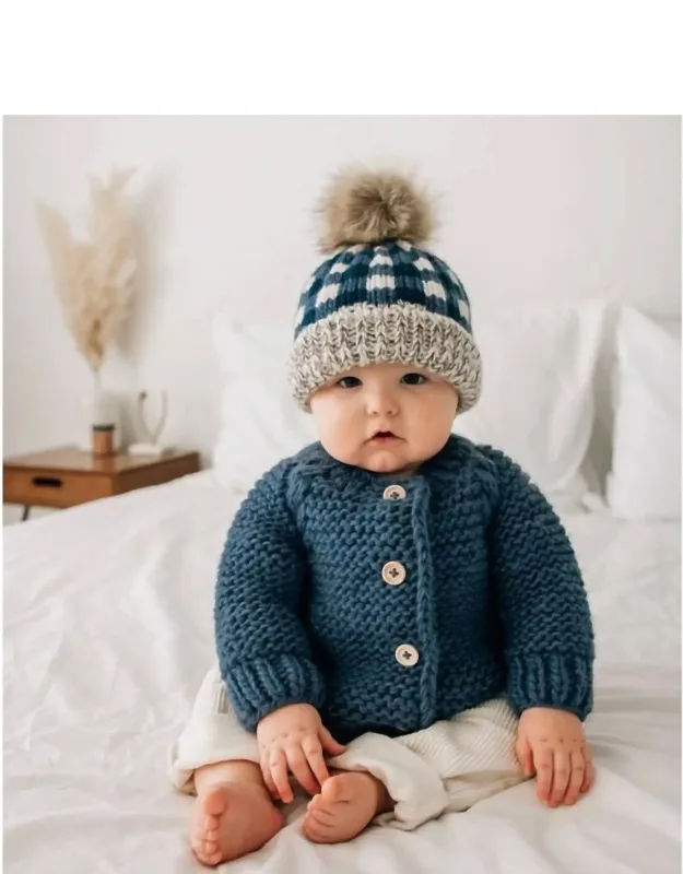 Garter Stitch Cardigan Sweater