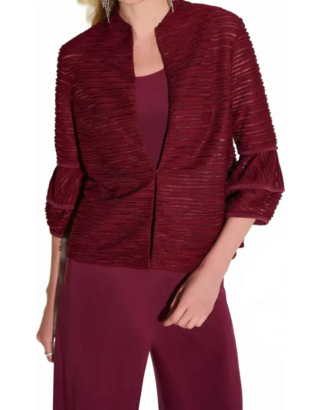 Cascade Knit Twin Set Jacket