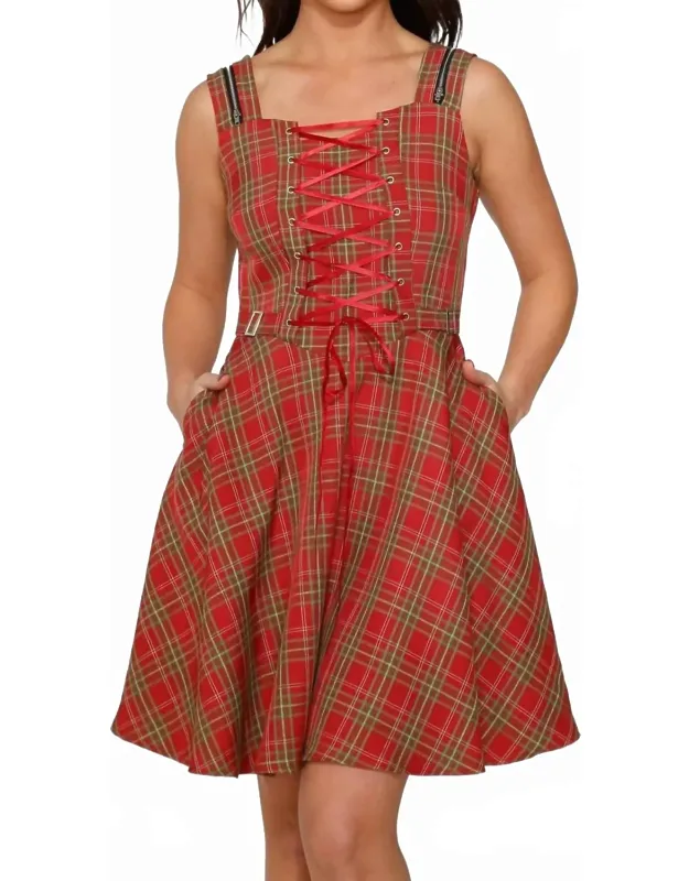 Plaid Swing Dress