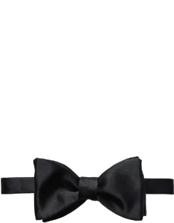 Silk Satin Self Tied Bow Tie