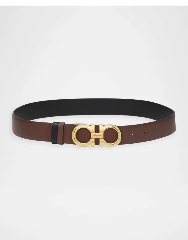 Reversible And Adjustable Leather Belt