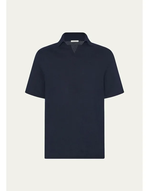 Savane Cotton-cashmere Polo Shirt