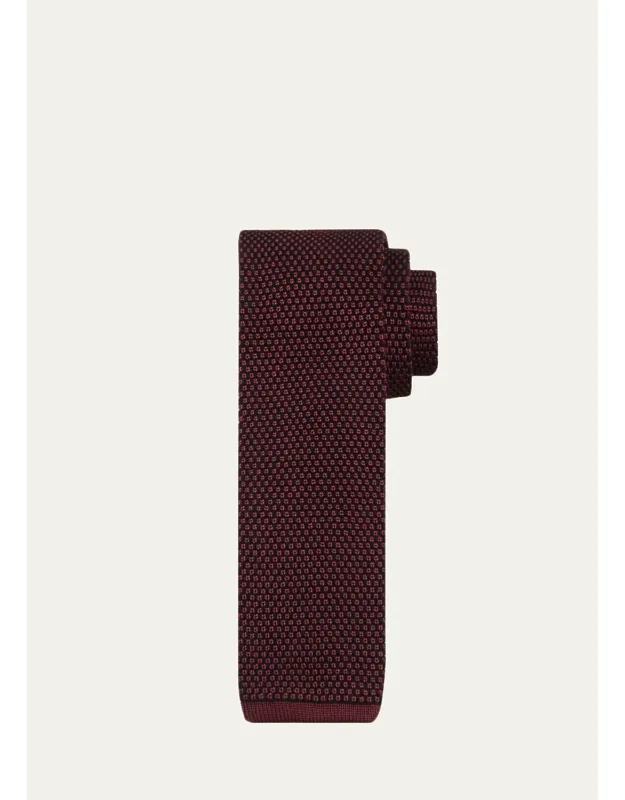Micro Motif Silk Tie