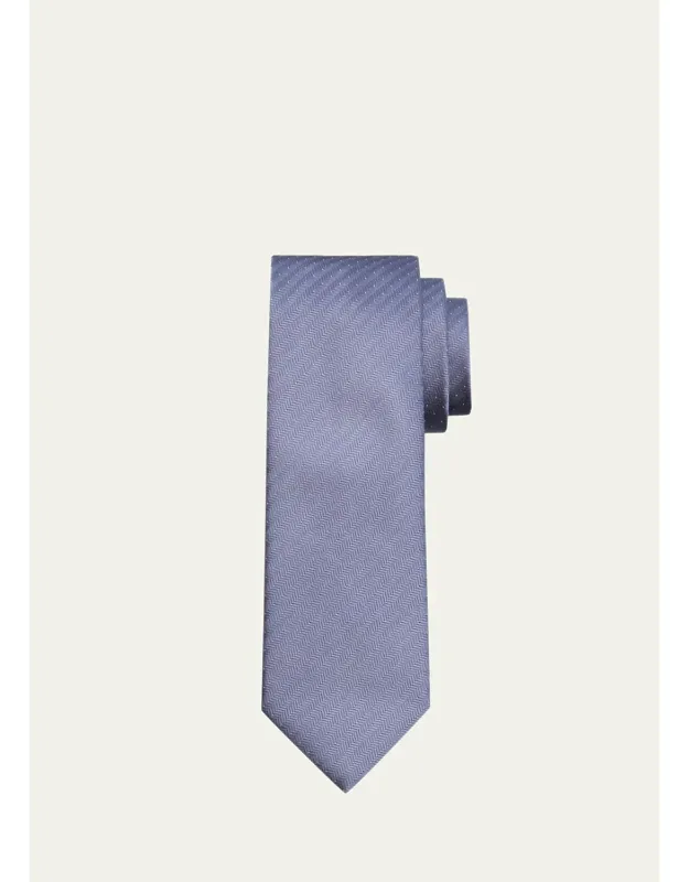Micro-jacquard Silk Tie
