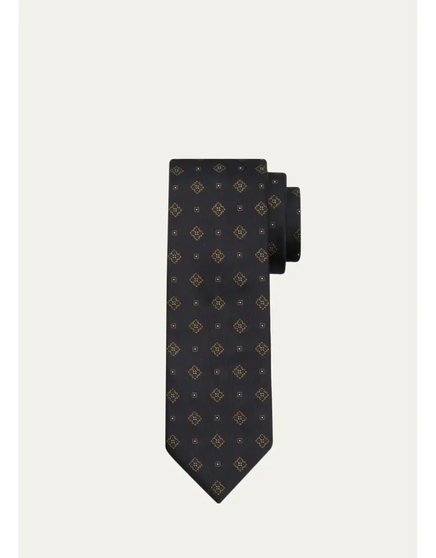 Medallion Silk Tie