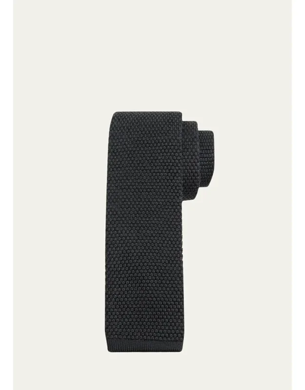 Micro Motif Silk Tie