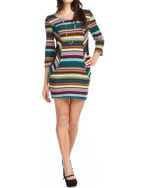 Quarter Sleeve Bodycon Dress
