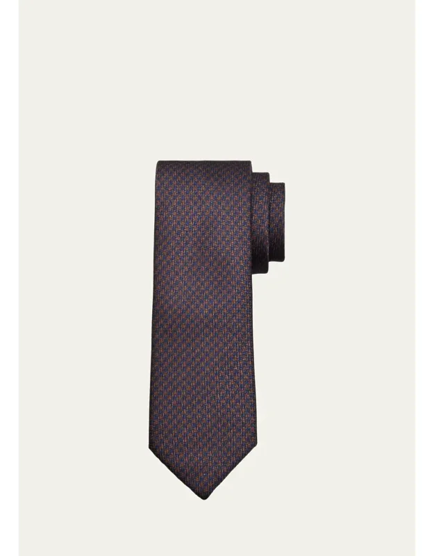 Silk Houndstooth Tie