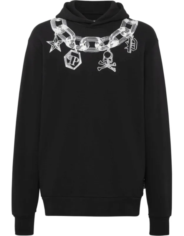 Hoodie Sweatshirt - Cotton Fleece, Iconic Charms