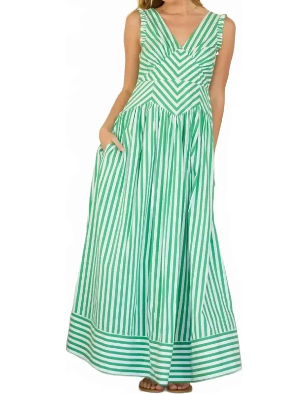 Ruffle Strap Maxi Dress