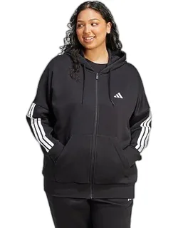 Essentials 3-stripes Fleece Full-zip Hoodie