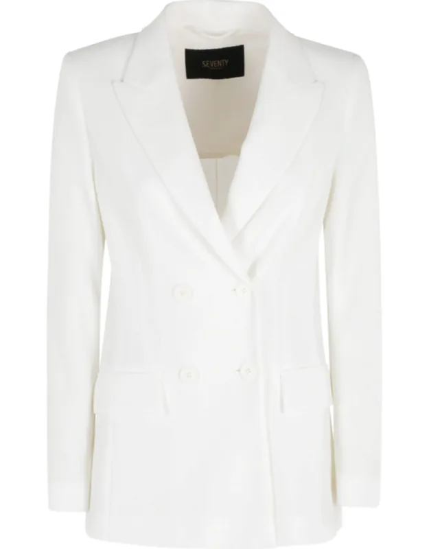 Technical Mesh Double-breasted Blazer