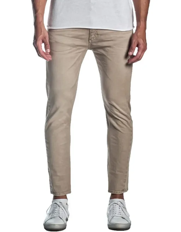 Skinny Solid Khaki Jeans