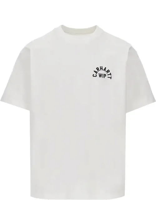 Jersey T-shirt With Logo Embroidery