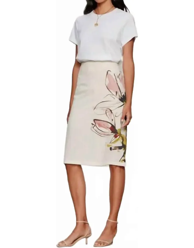 Floral Pencil Skirt