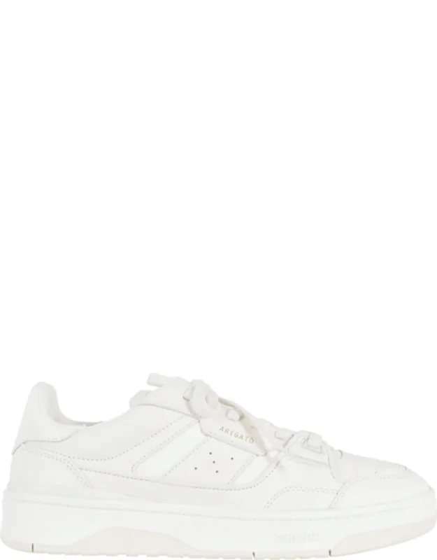 Clay Metallic Logo Rubber-sole Leather Sneakers