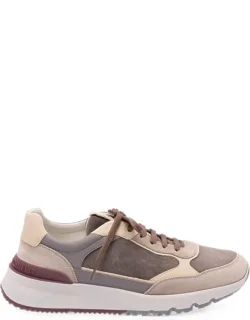 Panelled Leather Sneakers
