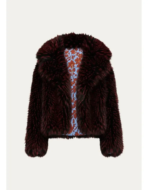 Reversible Faux Fur Coat