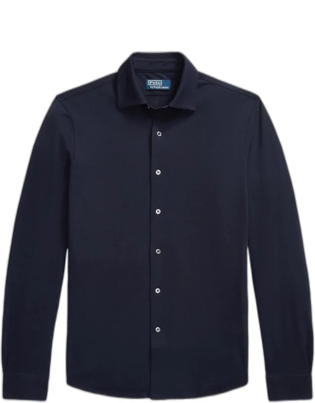 Lux Micro Piqué-knit Cotton Shirt