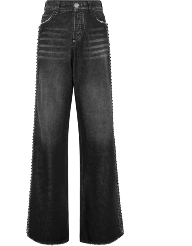 Denim Skater Fit Trousers