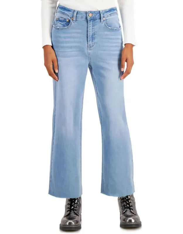 Raw-hem Wide-leg Jeans