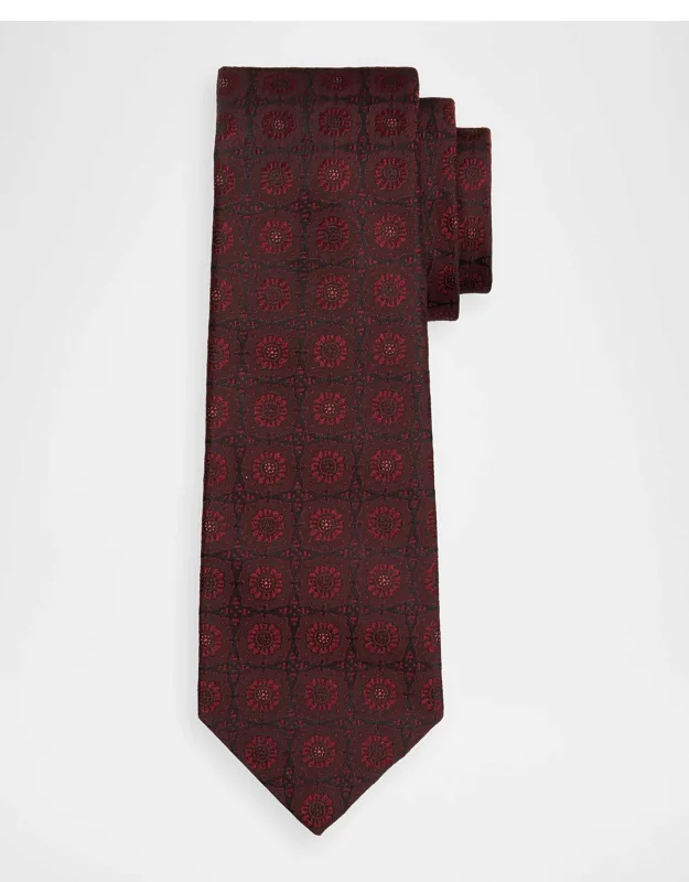 Silk Floral Jacquard 7-fold Tie