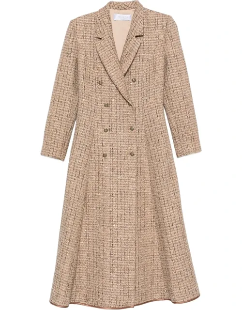 Peak-lapel Double-breasted Coat