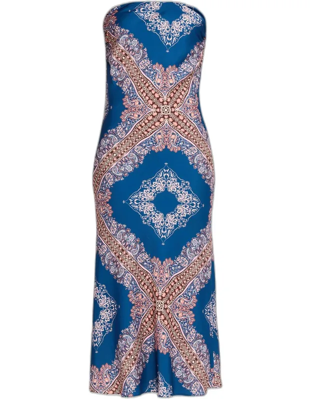 Strapless Midi Dress