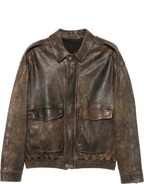 Distressed-effect Jacket