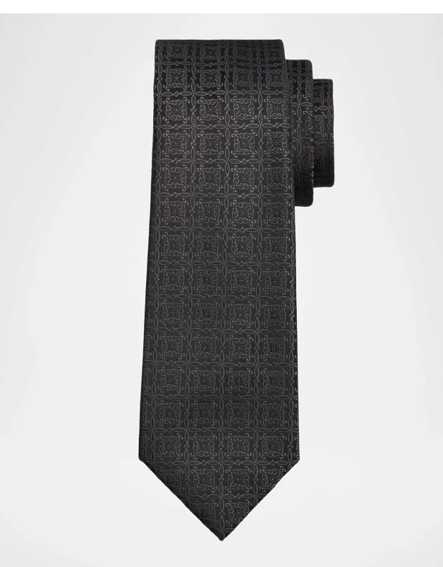 Silk Tonal Jacquard 7-fold Tie