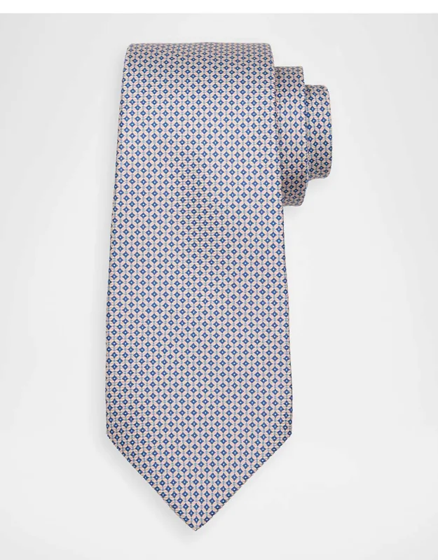 Silk Micro-geometric 7-fold Tie