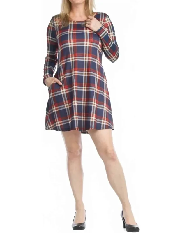 A-line Sweater Dress With Pockets