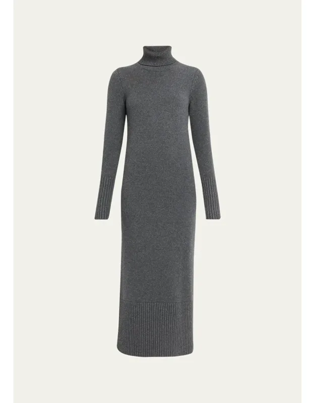 Turtleneck Wool Dress