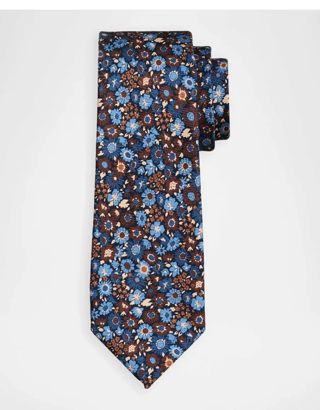 Silk Floral 7-fold Tie