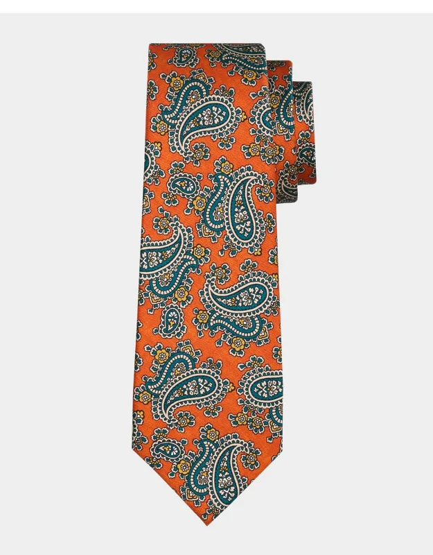 Silk Paisley 7-fold Tie