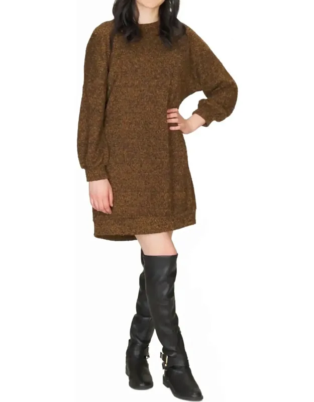 Heathered Sweater Knit Dress